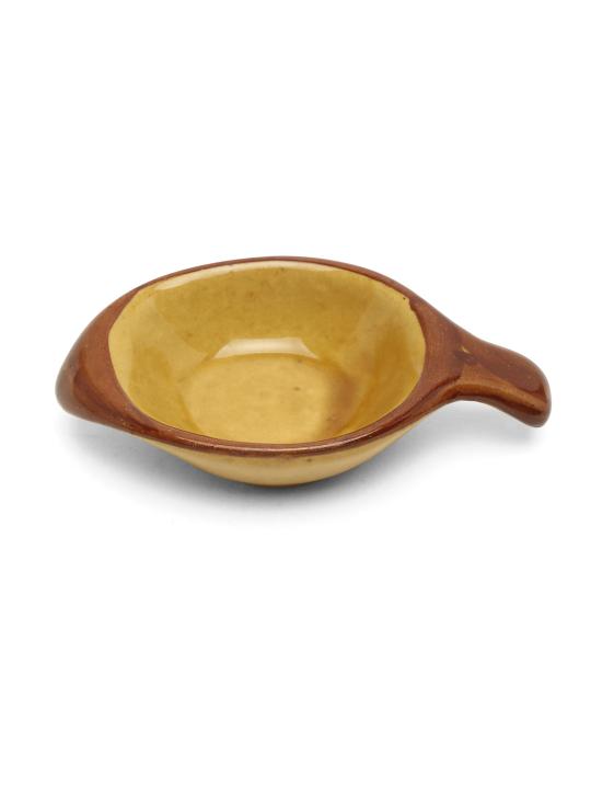 Shilpkara The Madhubani Tales Handpainted Ceramic Serving Chutney Bowls & Pickle Bowls (Set of 2) - Small Dip Bowl Set for Kitchen Ketchup Sauce Bowl Ceramic Katoris Chip and Dip Set