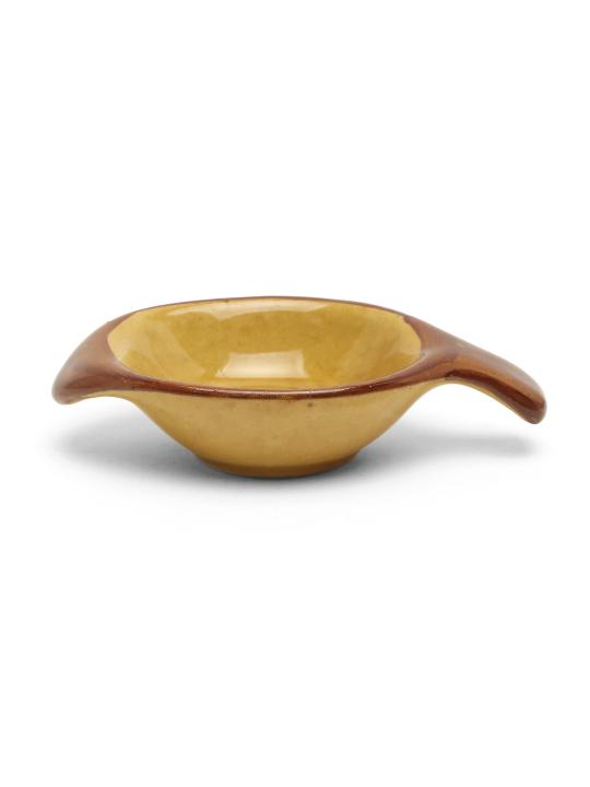 Shilpkara The Madhubani Tales Handpainted Ceramic Serving Chutney Bowls & Pickle Bowls (Set of 2) - Small Dip Bowl Set for Kitchen Ketchup Sauce Bowl Ceramic Katoris Chip and Dip Set