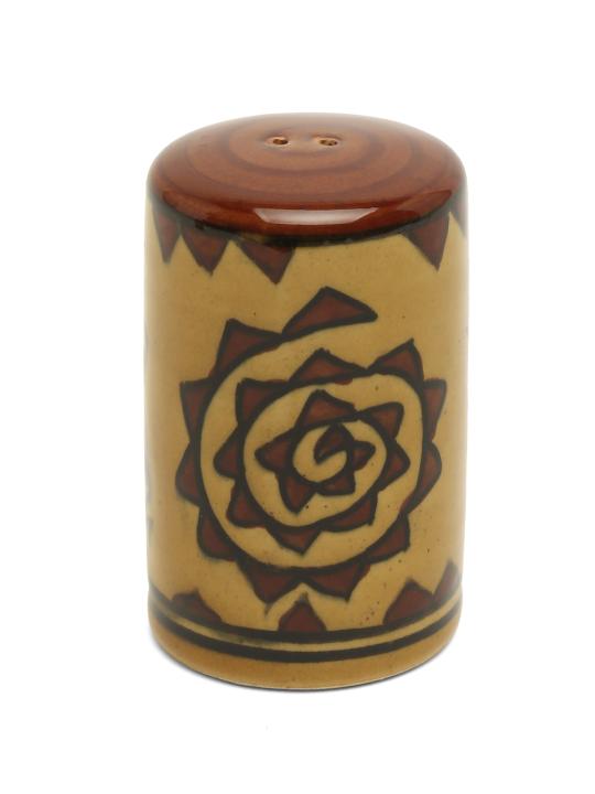 Shilpkara The Madhubani Tales Handpainted Ceramic Salt Pepper Set for Dining Table Salt and Pepper Shakers (Set of 2, 100 ML)