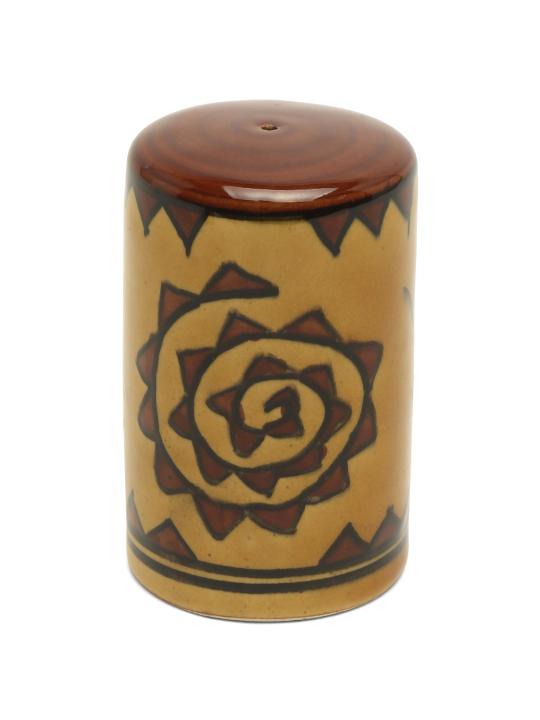 Shilpkara The Madhubani Tales Handpainted Ceramic Salt Pepper Set for Dining Table Salt and Pepper Shakers (Set of 2, 100 ML)