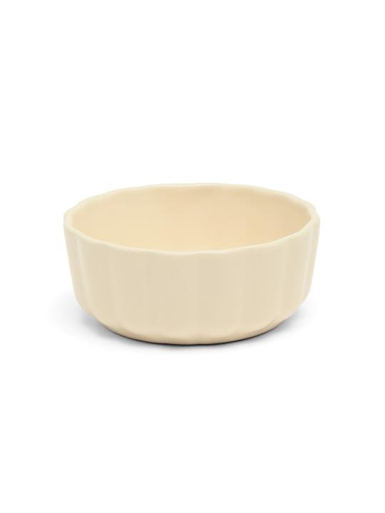 Shilpkara The Ivory Mist Handcrafted Ceramic Serving Chutney Bowls & Pickle Bowls, Ceramic Katoris Chip and Dip Set for Kitchen Ketchup Sauce Bowl (Set of 2)