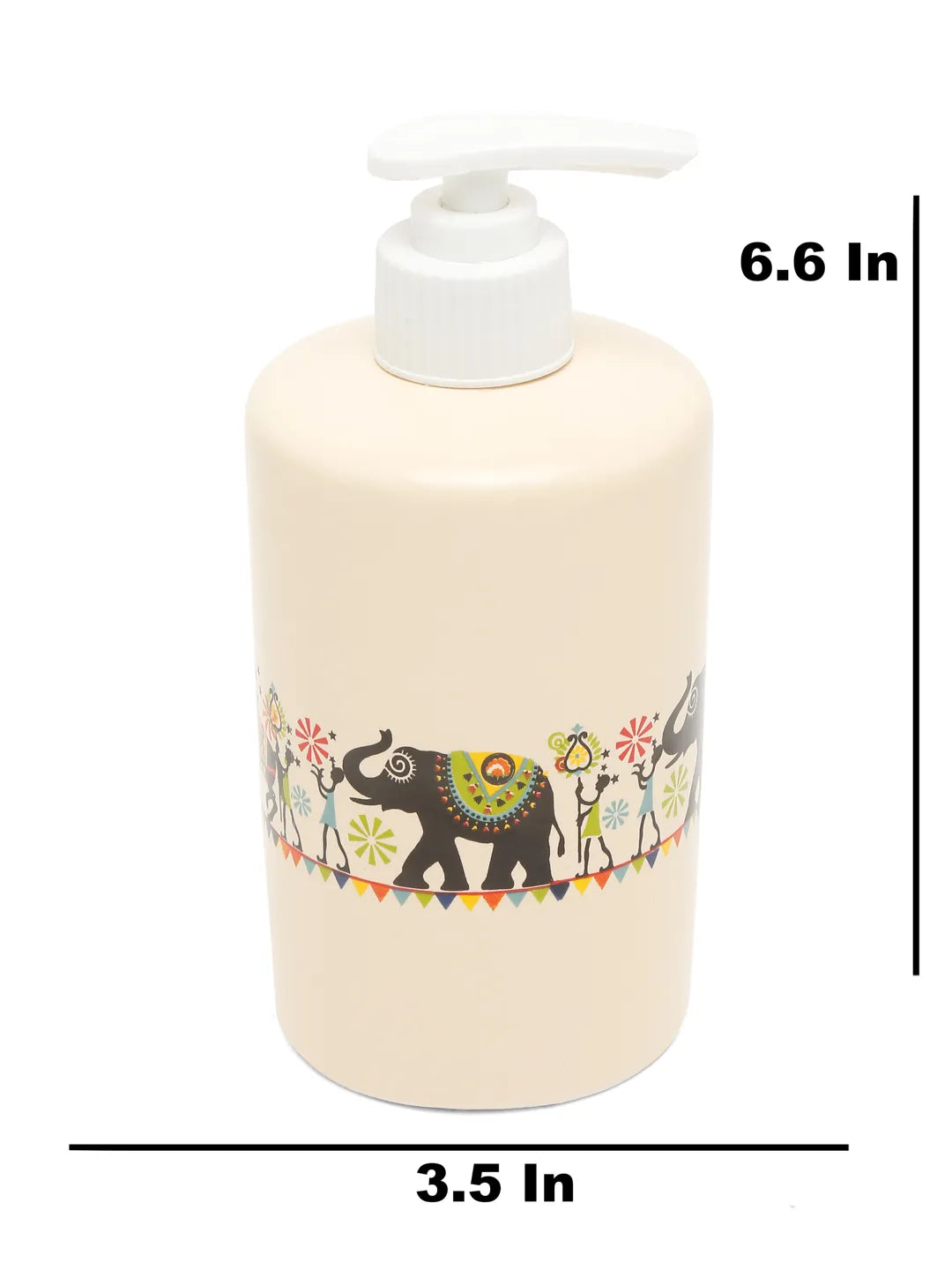 Shilpkara "Traces of the Ancient" Handcrafted Ceramic Bathroom  Accessories Set of 4 (Liquid Soap Dispenser, Soap Dish, Toothbrush Holder, Tumbler)