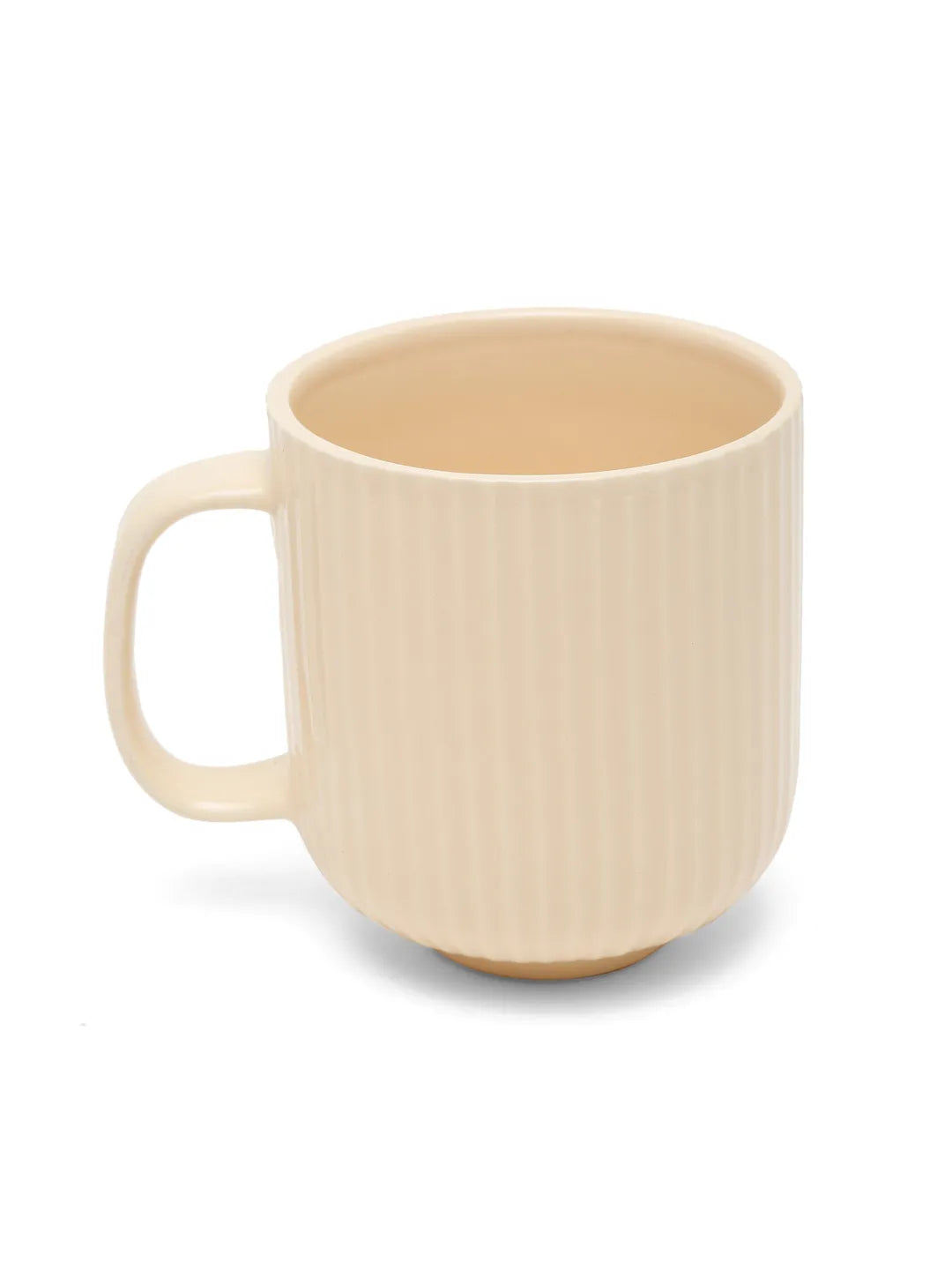 Shilpkara "Traces of the Ancient" Handcrafted Ceramic Cups Set of 2 with Tray (320 ML, Microwave Safe, Dishwasher Safe)