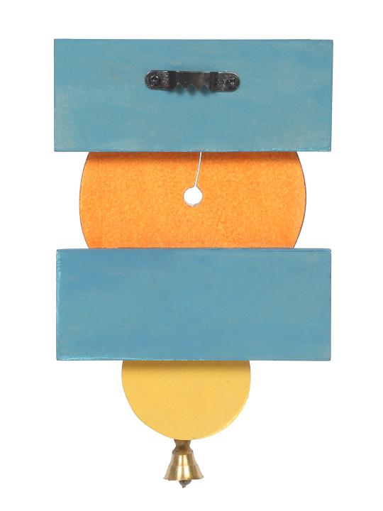 Shilpkara 'Madhubani Bird' Handpainted Wooden Key Holder for Wall (4 Hooks) - Key Stand Keychain Holder for Home Key Hanger Wall Hooks for Hanging Home Decor Key Chain Hanger