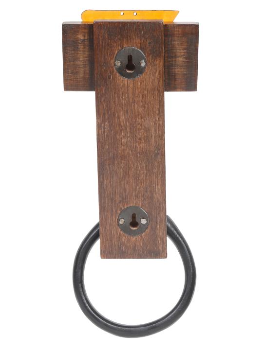 Shilpkara 'Tribal Bird' Handcrafted Towel Ring Holder in Mango Wood - Kitchen Towel Holder for Kitchen Face & Hand Towel Stand Hangers Bathroom Towel Ring for Wash Basin Bedroom Wall DÃ©cor