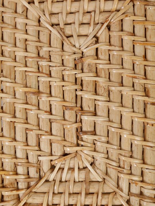Shilpkara Tropical Twist Handcrafted Eco-Friendly Organic Rattan Organiser Container Multi-Utility Chest Storage Basket with Lid (12 x 9 x 4 Inches)